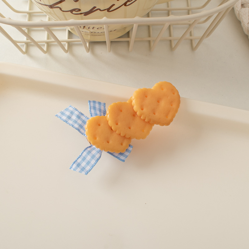 15g Weight Hair Clip Hair Accessories Type 1 Piece Quantity Holiday Occasion Plastic Material Food Pattern Women's Gender Bowknot Design Sweet Style Women's Sweet Food Plastic Bowknot Hair Clip 9