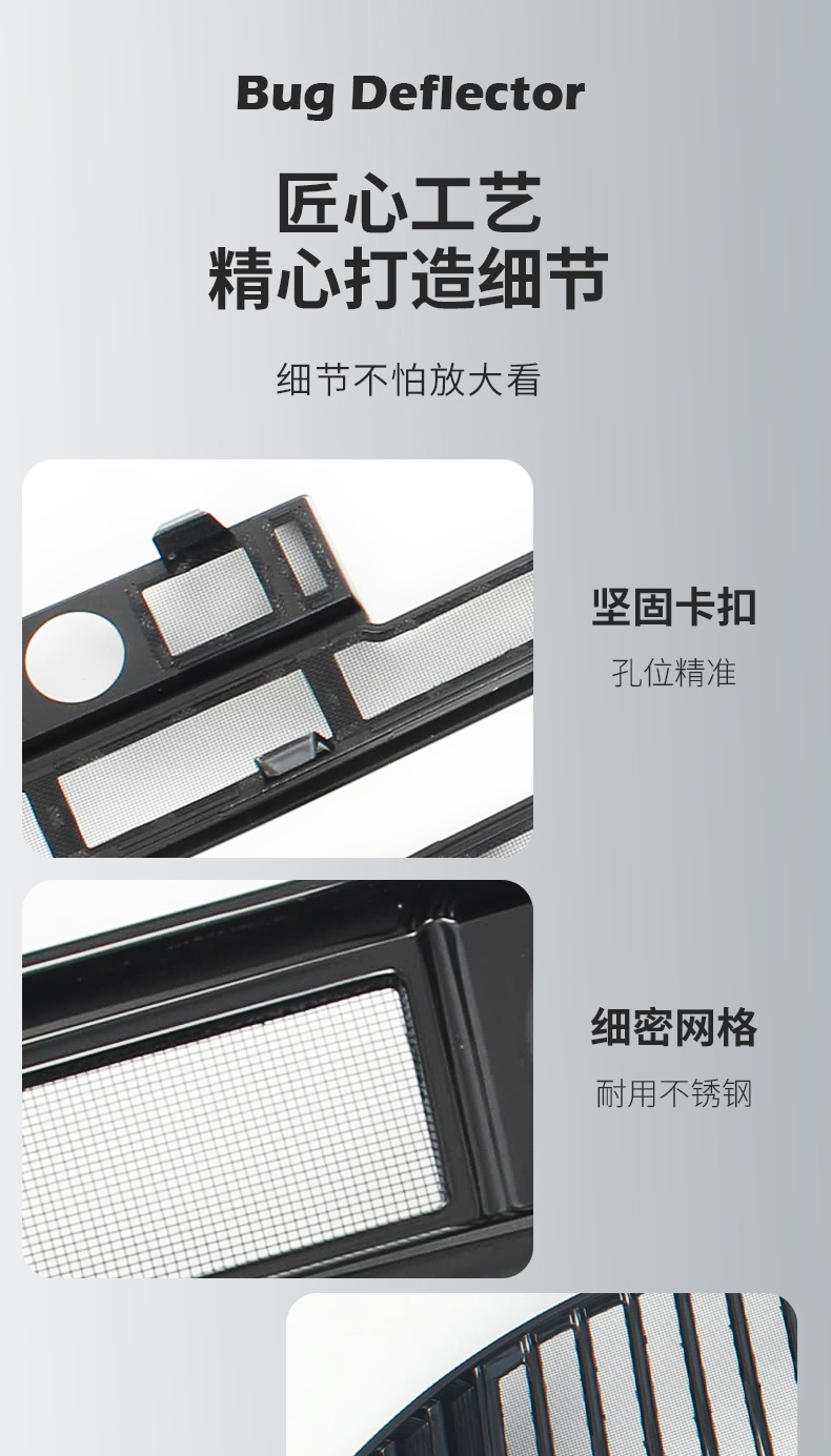 Suitable for 24 models of Lantu Zhiyin, insect-proof grille, radiator protection net, dust-proof net, debris-proof modification, no disassembly required