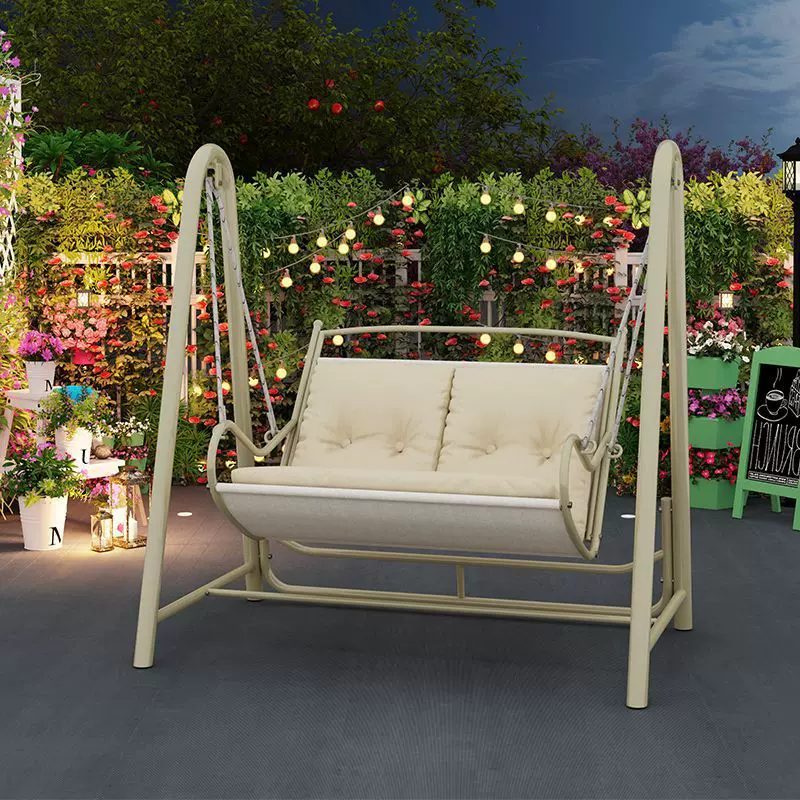 户外秋千吊椅阳台家用室内室外单人双人吊篮吊床摇篮庭院网红摇椅