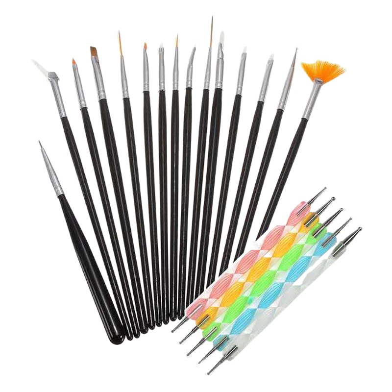 Factory supply 15 nail Pen +5 spiral rod double drill nail tool set