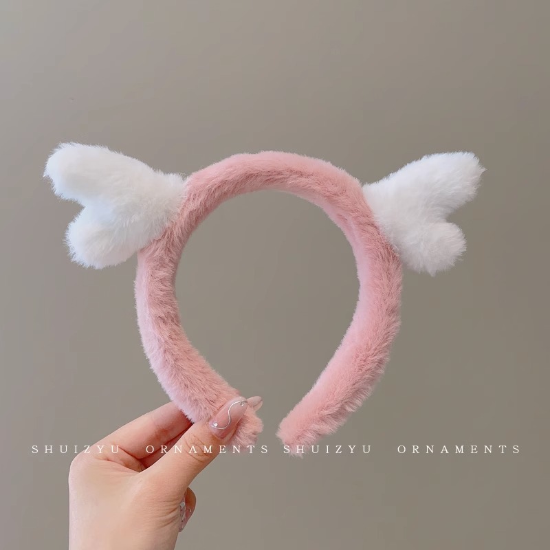 Face Wash diadema especial femenina 2023 nueva diadema femenina antideslizante horquilla de pelo de felpa Paquete de pelo banda de pelo de dibujos animados tocado