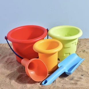 Детский набор для игры в песок и воду: складные вёдра и совок 3–6 лет