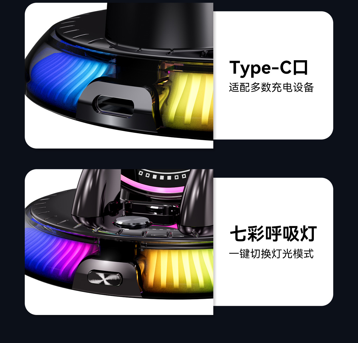 2026 New Model Car Phone Holder with Automatic Clamping, Wireless Charging, and Colorful Lights for Car Navigation