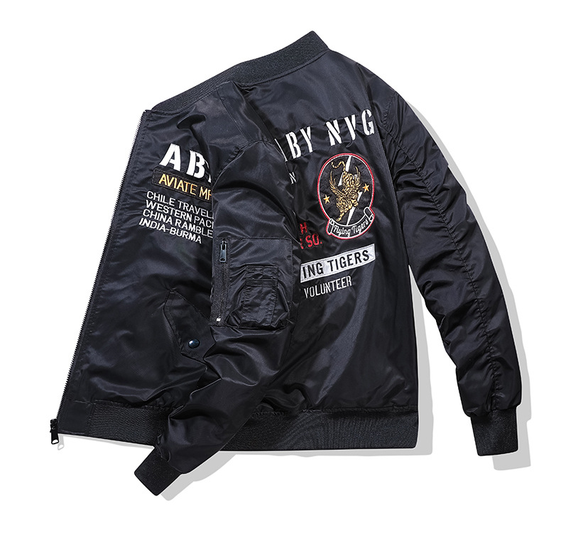 Unisex Baseball Jacket Trendy Harajuku Style Pilot Jacket_voghion.com