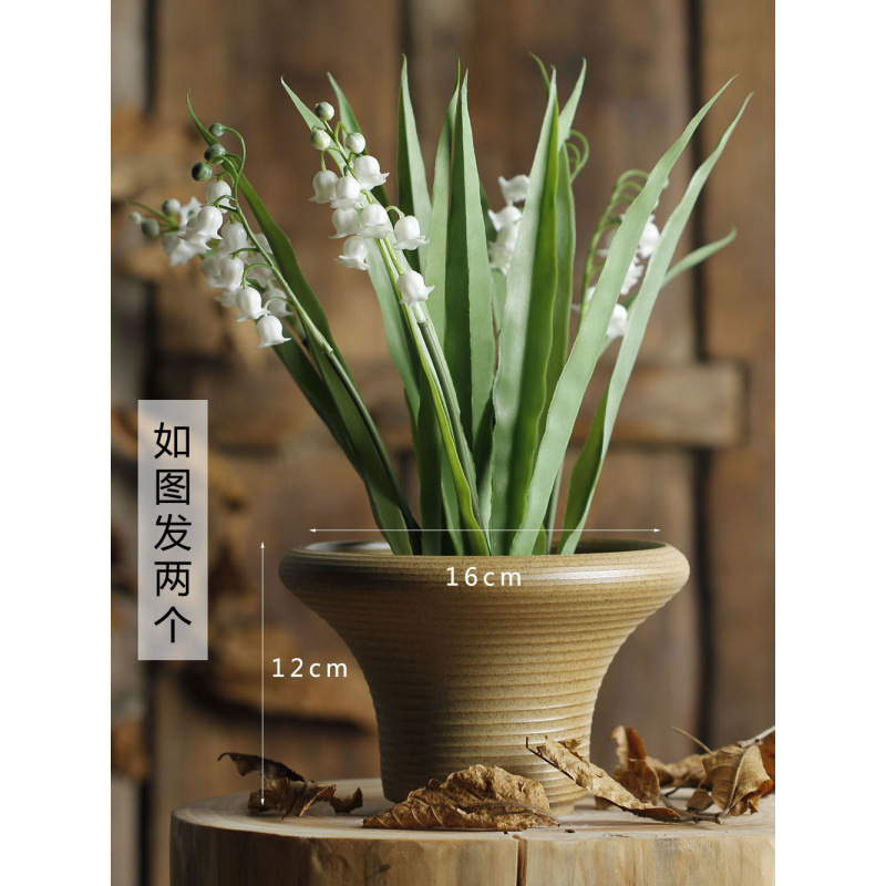 セラミック植木鉢景徳鎮大型無地焼花ポット多肉植物手作り粘土ポットレトロ植木鉢セラミックガーデニング見栄えの良い|undefined