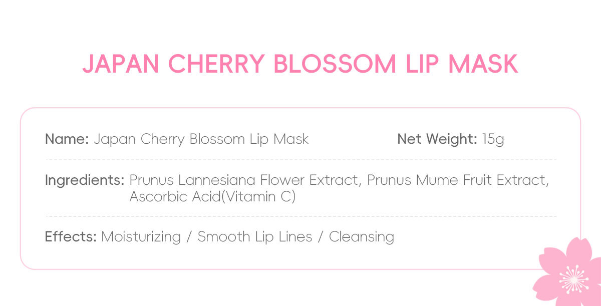 Cross-border Fenyi Japanese Cherry Blossom Lip Mask 15g Hydrating, Moisturizing and Nourishing Lip Beautifying Skin care lip Mask wholesale undefined
