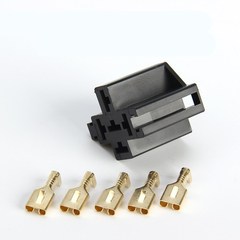 Car relay socket 6.3mm with 5 copper terminals and wire