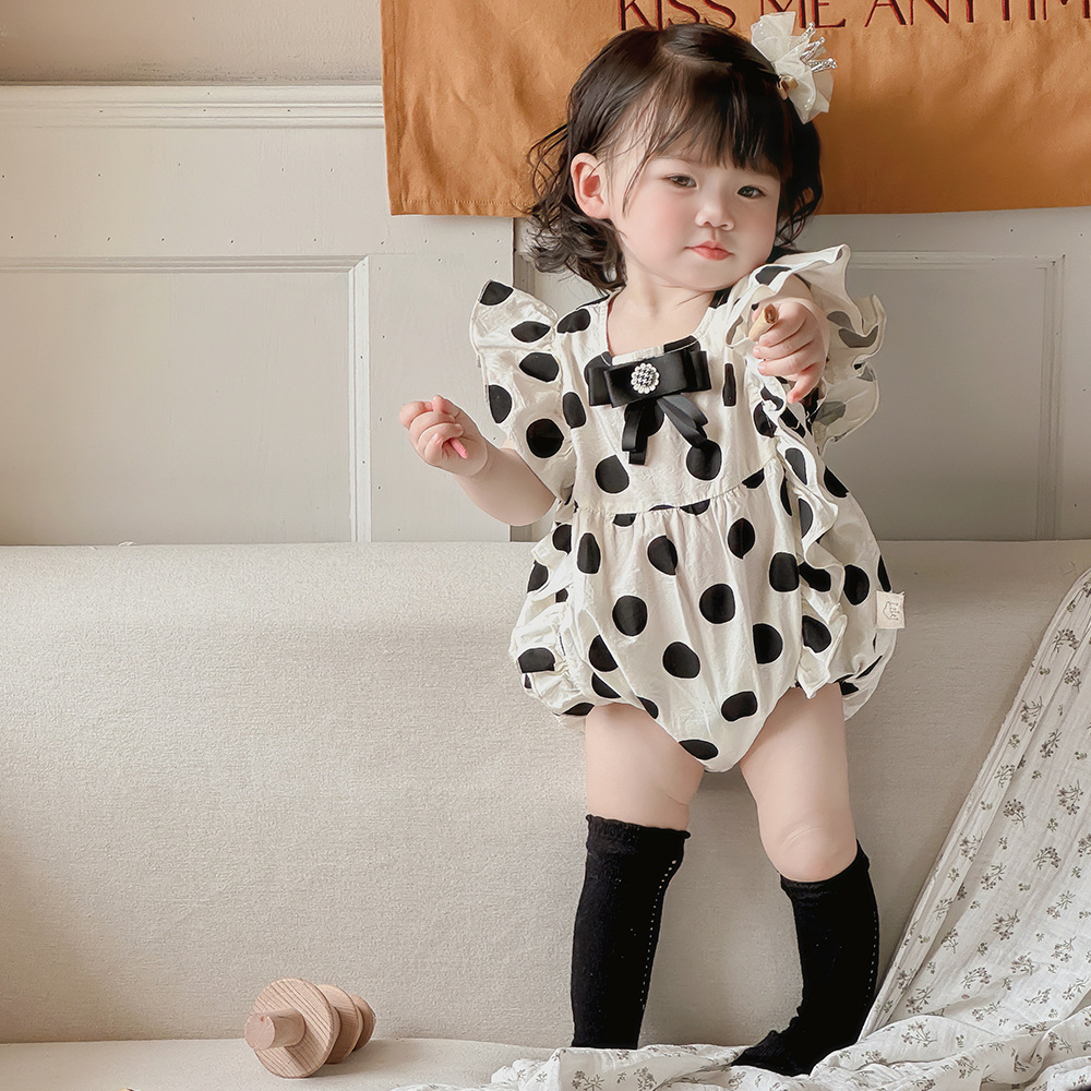 Mono de verano para niñas Ropa para niños coreanos Ropa para bebés Estilo de verano 2024 Nuevos productos Ropa para bebés Ropa de verano