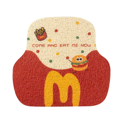 Dust Removal Mats, Dirt-Resistant and Wear-Resistant | Avtomobil döşəmə paspasları - french-fries-bread-shredded-circle-foot-pads-back-m-5050cm-rear-foot-pad
