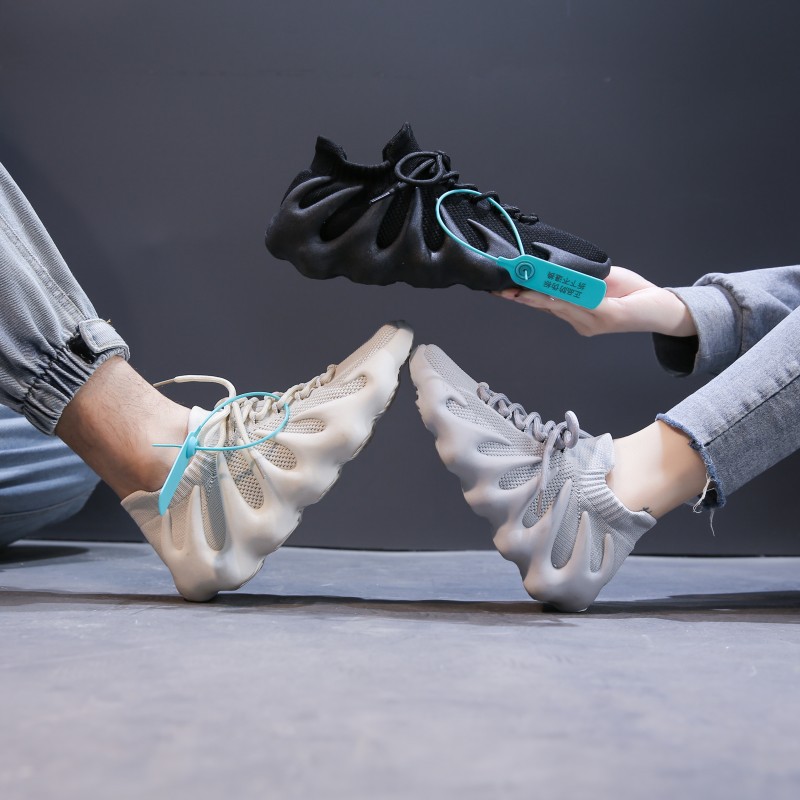 情侣款袜子鞋女2024春季新款韩版学生女鞋运动鞋女跑步飞织