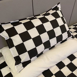 Trendy Pillowcase New Ins High Appearance Stain-Resistant Pillowcase Single Student Dormitory Home Clearance