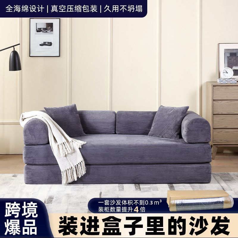 Compressed Sofa, Vacuum Sofa, Removable and Washable Sofa, Small Apartment Sofa, Sofa Bed, Fabric Sofa