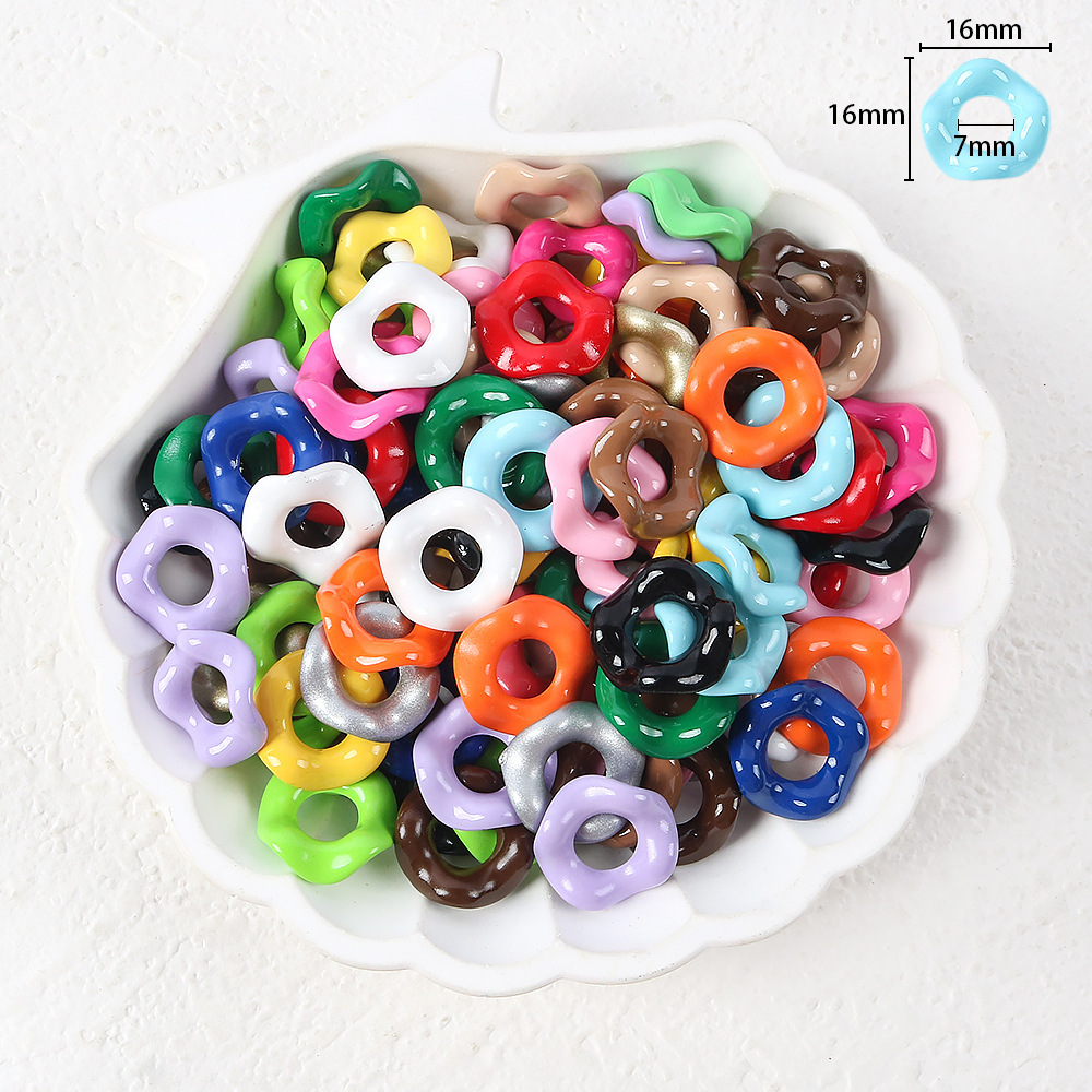 20# shiny wavy stacked beads 1
