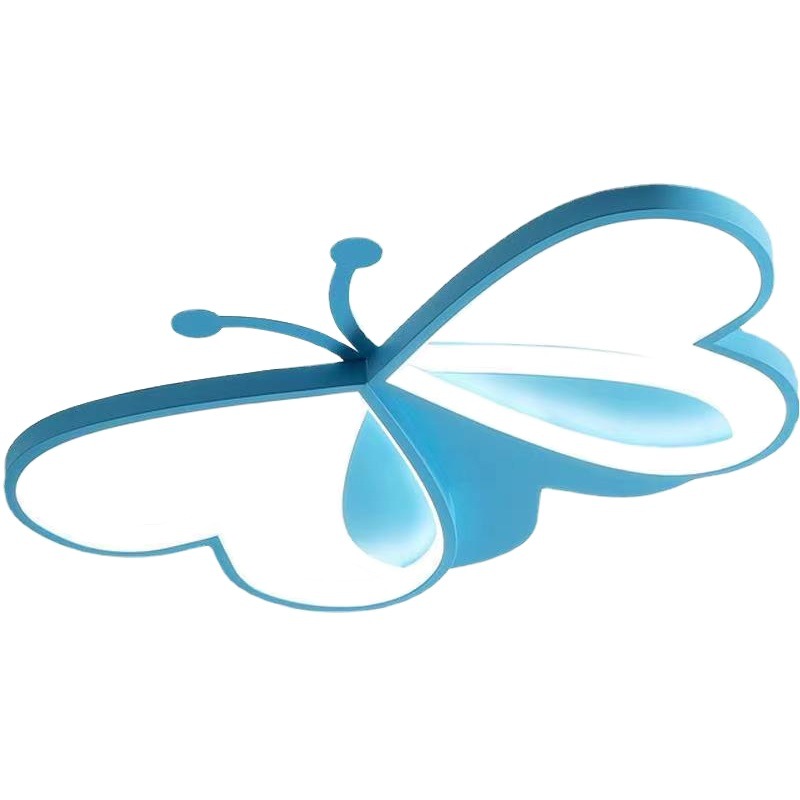 Luz de techo de la habitación de los niños creativos personalidad transfronteriza mariposa LED dormitorio luz nórdico nuevo conjunto de iluminación de la habitación de los niños