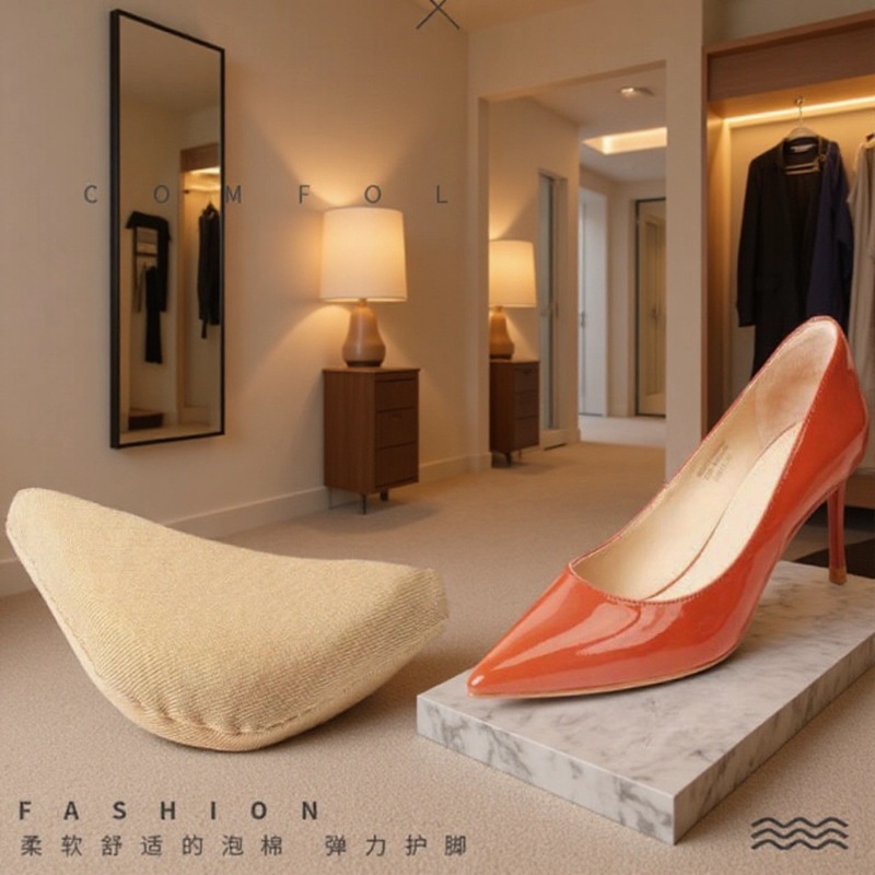 自产自销鞋头塞布半码垫防臭透气吸汗高跟鞋垫防痛脚防掉跟前掌垫