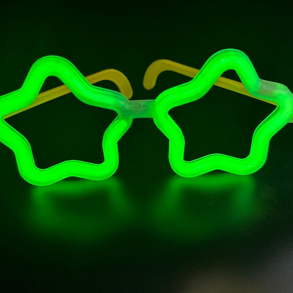 Gafas Fluorescentes en Forma de Estrella de Plástico PE Luminosas para Fiestas