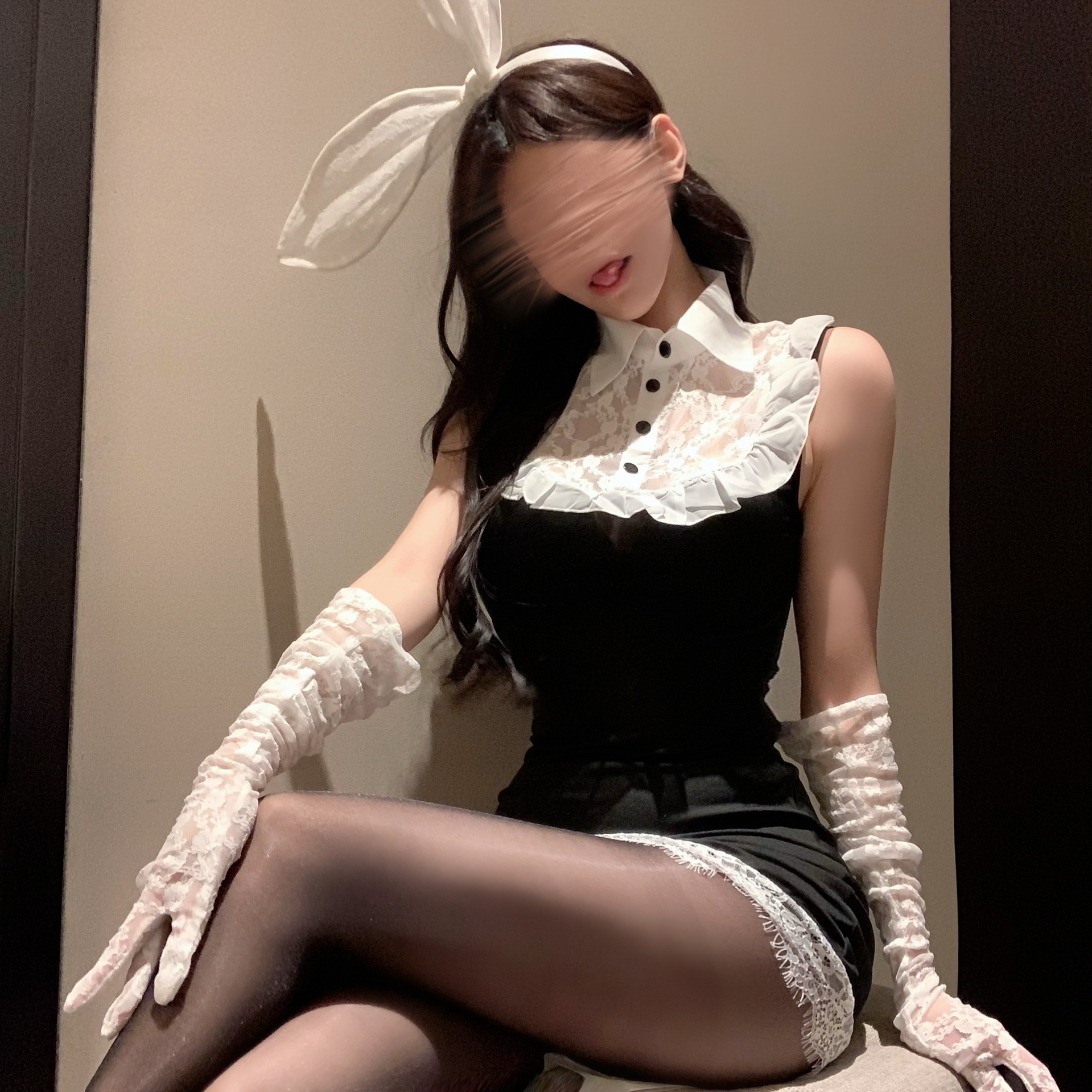 Do not miss the night fun underwear pure lace hip skirt sexy bunny uniform small chest temptation to take off the suit