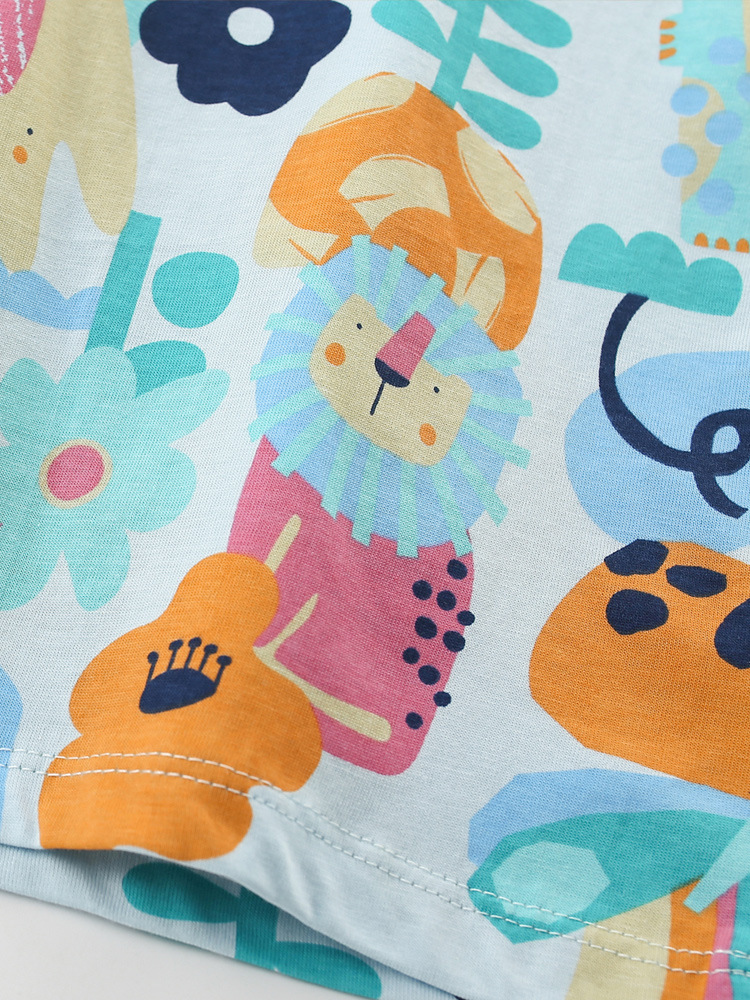 Malwee niños de manga corta ropa de verano nueva camiseta europea y americana para niños pequeños cuello redondo casual impresión guapo chaqueta infantil
