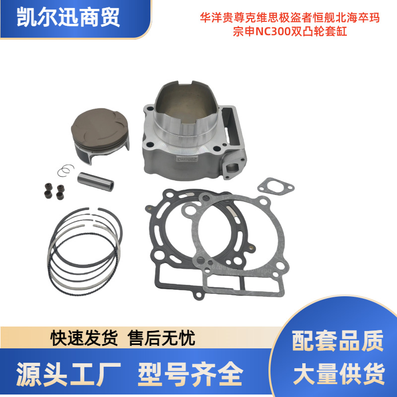 Ready-Stock Motorcycle Parts Suitable for Huayang Guizun Hengjian Beihai Zuoma Zongshen Nc300 Dual Cam Cylinder Kit