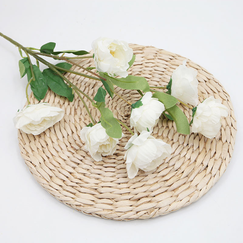 Flor Artificial 6-cabeza exquisita peonía artificial peonía flor boda Home Hotel accesorios de tiro Flor de seda flor artificial al por mayor