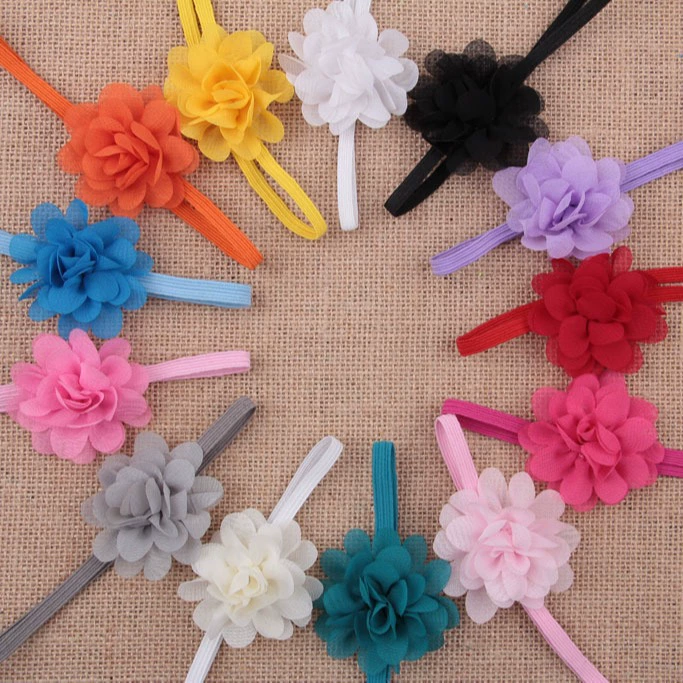 Children's small shiffon headband, hair accessory, European style, (Physicals), thin strap