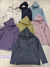 秋冬厚款韩系连帽羊绒密熊套头衫女1022-166