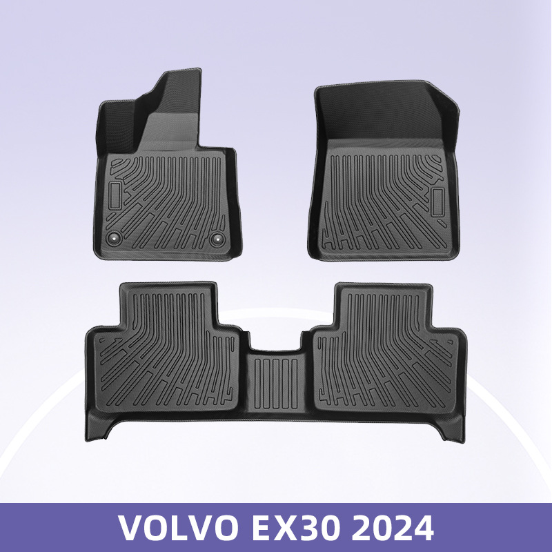 Aplicable a Volvo ex30 2024 3D todo el tiempo TPE cojín de pie para automóviles cojín del maletero