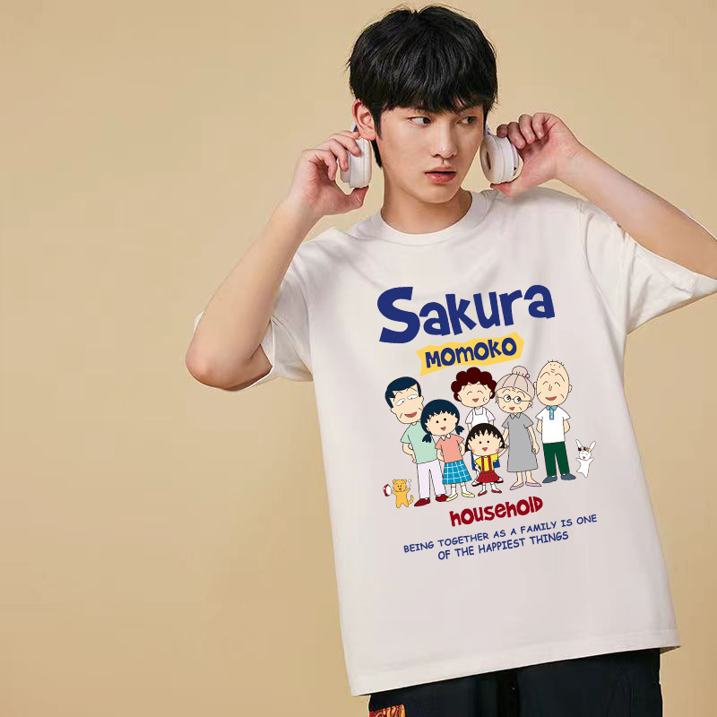 T-shirt de mangas cortas para hombres 2026 nuevo estilo de verano pareja chaqueta de hielo fresco estilo de puerto relajado transpirable T corta cómoda