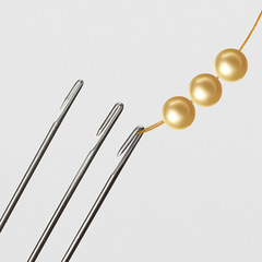 DIY beading needle, crystal bead needle, multi-size side opening long handmade jewelry necklace bead needle