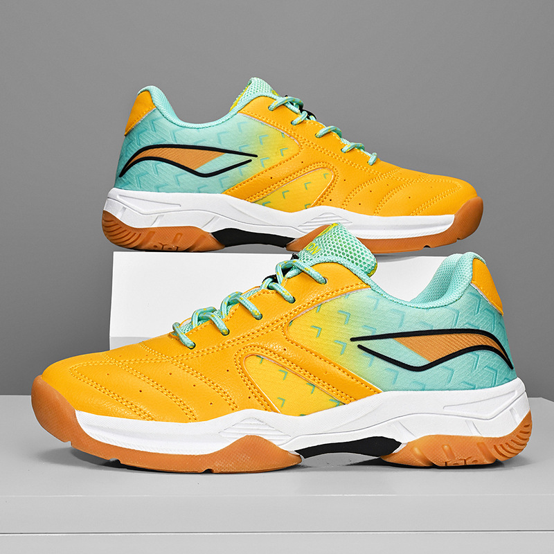 Zapatos de bádminton para niños, tenis de mesa para niños, zapatos de tenis de mesa para hombres, ligeros y transpirables, antideslizantes y amortiguadores