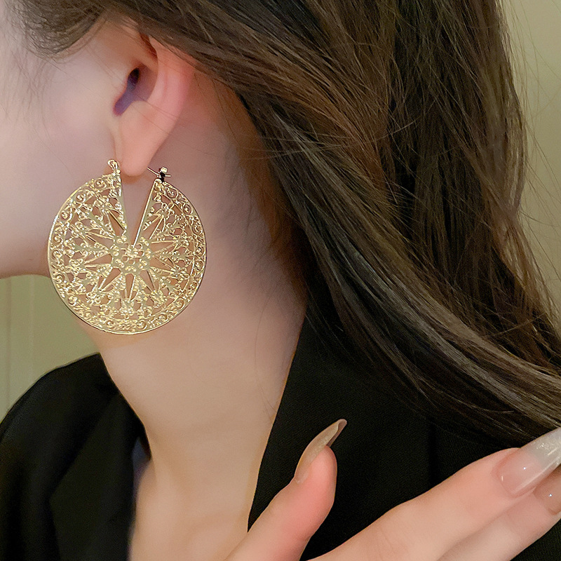 Elegant, Vintage Style Style 1 Pair Elegant Vintage Style Geometric Plating Alloy Drop Earrings