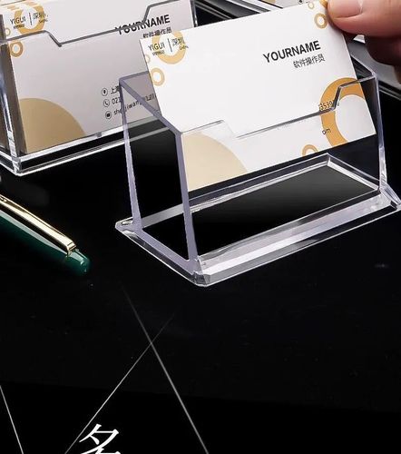 Creative Transparent Acrylic Card Holder Business Large Capacity Card Storage Box