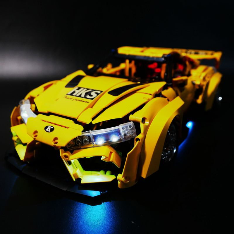 DIY building blocks lighting compatible with Lego Bull Devil Supra low lying Tide play high difficulty k box building blocks remote control light DIY building blocks lighting compatible with Lego Bull Devil Supra low lying Tide play high difficulty k box building blocks remote control light