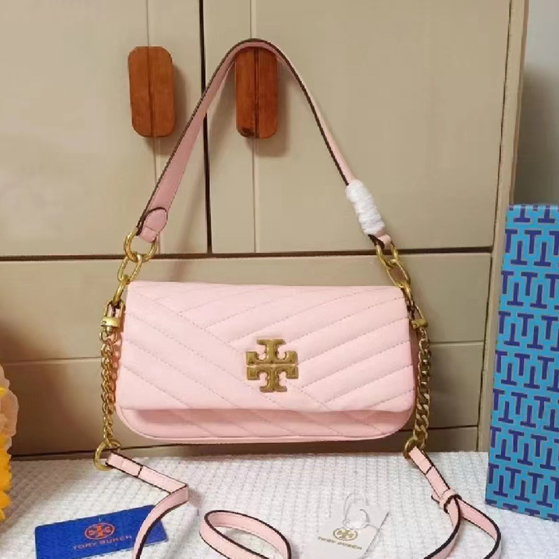 Tortyburch 新しいバゲットバッグ、ラムスキン脇の下バッグ、ファッショナブルで多用途なシングルショルダークロスボディバッグ、ポータブルスモールスクエアバッグ|undefined