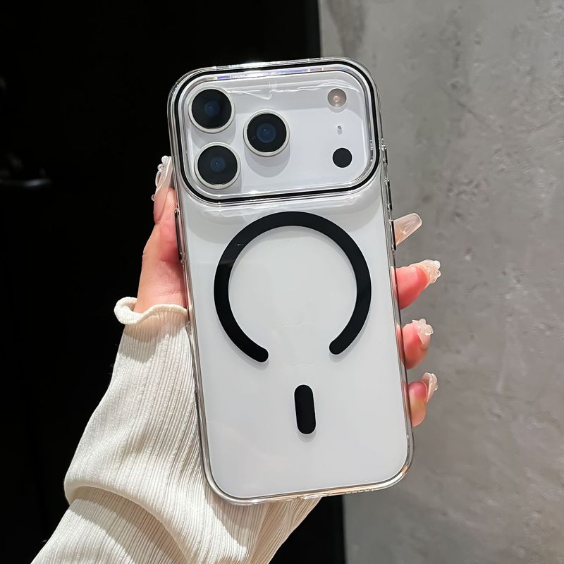 简约高透亚克力适用苹果17手机壳透明超薄iPhone16promax防摔硬套|undefined