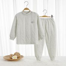 儿童保暖套装加厚三层夹棉保暖衣南极棉婴儿秋冬季棉宝宝睡衣