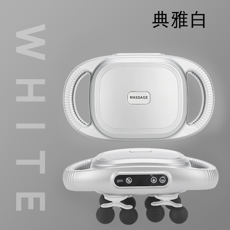 Masajeador multipropósito profesional para relajación profunda de los músculos lumbares y dorsales con pistola fascial transfronteriza de 12 cabezas