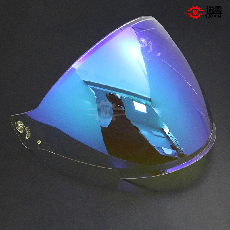 Adapt to Morex S30/263 Half Helmet Lens Electroplated Aurora Day and Night Universal Sunshade Motorcycle Helmet Lens