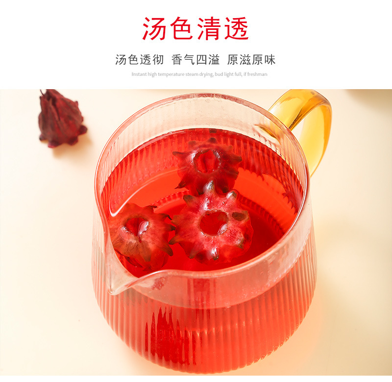 Freeze-Dried Roselle Hibiscus Flowers (Hibiscus sabdariffa) — Whole Dried Luò Shén Huā for Herbal Tea in use