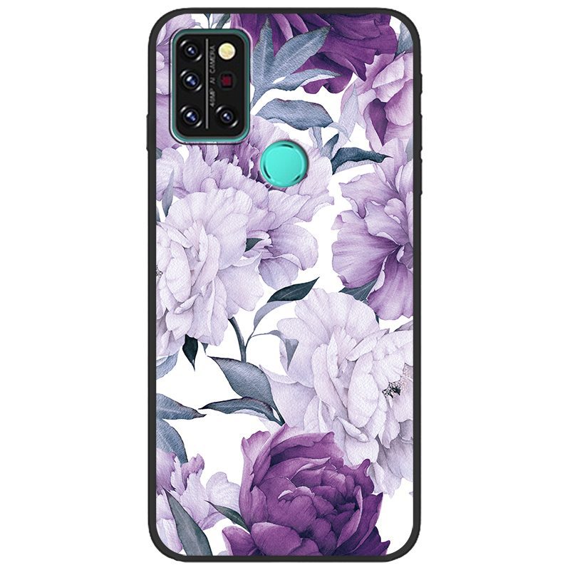 Black shell purple flower