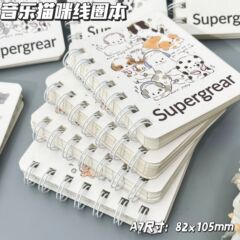 可爱小猫A7线圈本高颜值卡通学生迷你口袋横线笔记本记事本礼物