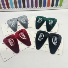 韓国版emis英語アルファベット刺繍ベルベットbbクリップフレッシュで甘いサイドクリップファッション前髪秋冬新作