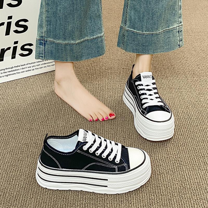 Zapatos de lona de comercio exterior de tamaño grande transfronterizo nuevos zapatos blancos image 4