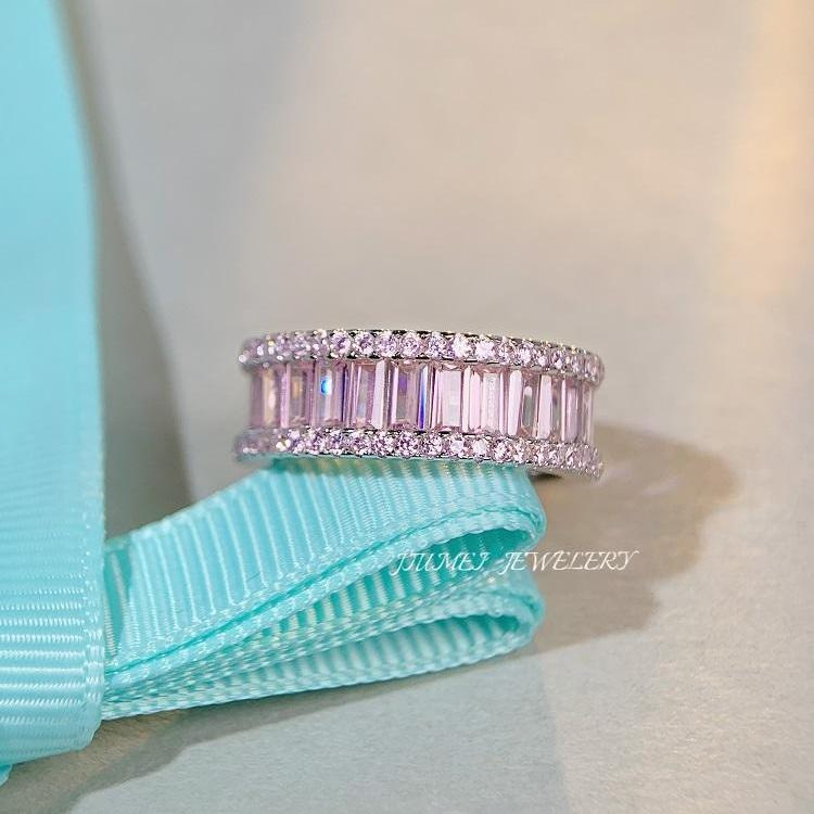 Fashion Geometric Sterling Silver Plating Zircon Rings 1 Piece