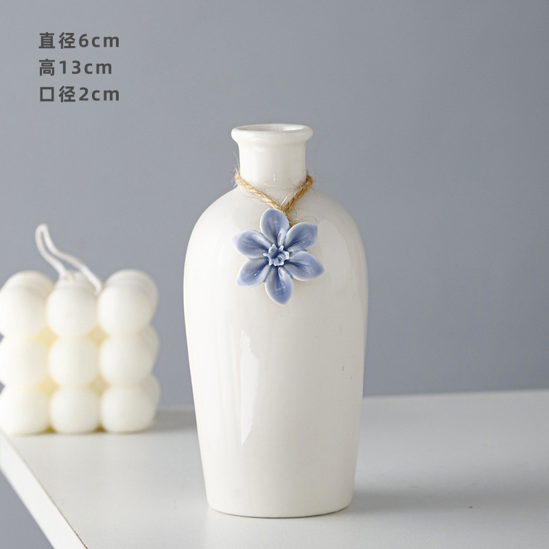 Nordico inswind simple vasos de cerámica acuopónicos arreglos de flores pequeñas mesas de comedor acuoso ornamentos vasos de geometría