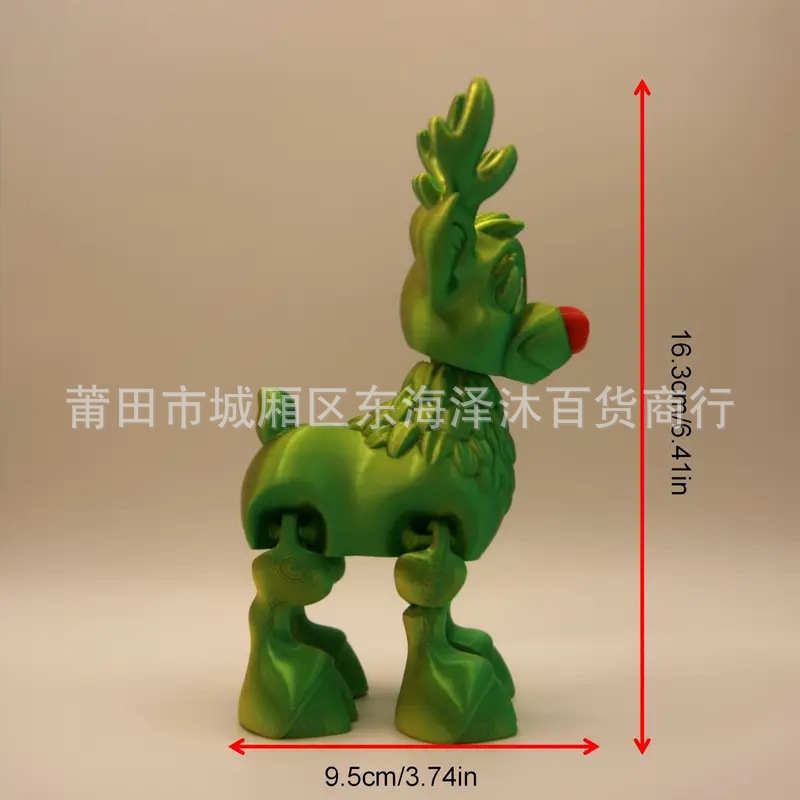 跨境爆款圣诞节雪橇驯鹿雕像 Christmas Reindeer 麋鹿装饰品摆件|undefined