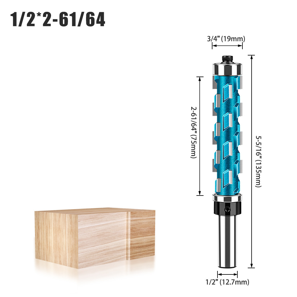 Carpintería doble rodamiento recorte espiral cuchillo recorte cuchillo abandonado fresa rodamiento perfil CNC herramienta de talla