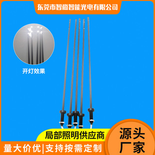 LED hard light bar jewelry display cabinet pole light black nickel plated led aluminum bar light showcase light source factory