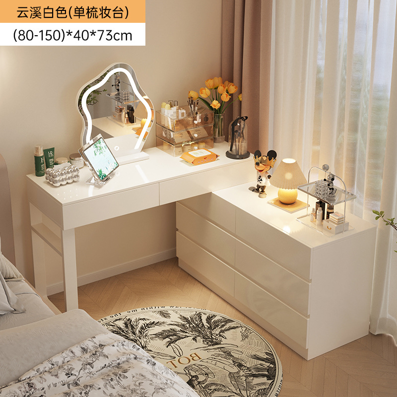 Cream-wind comedor de dormitorio mesas de cabecera en una casa moderna y simple escritorio de dormitorio principal espejo mesa de maquillaje
