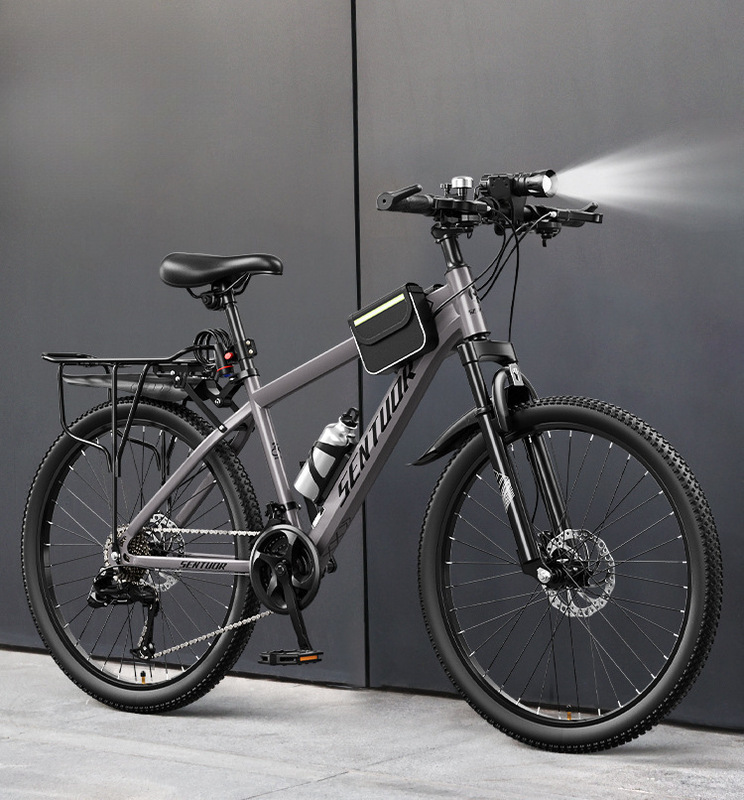 Mountain Bike for Adults, Men's Model, with Gears, New Style, Labor-Saving Road Bike for Teenagers, Commuting to Work, Cycling for Students